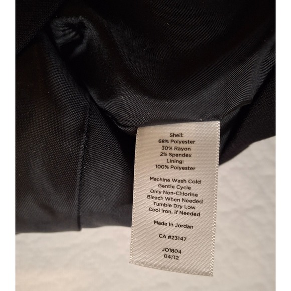 Talbots Womens 10 Black Lined Skirt Fit Flare Vertical Seams Career Work - Picture 8 of 9